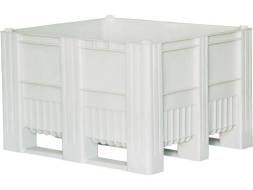 Крупногабаритный сплошной пластиковый контейнер на полозьях Big Box, 1200х1000х740 мм, красный [12001000740-00]