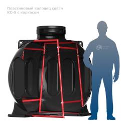 Колодец КС-5 с каркасом