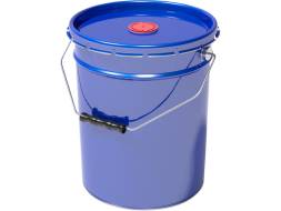 Ведро металлическое, 20 л крышка-корона, берикап 57 мм, синий [2130]