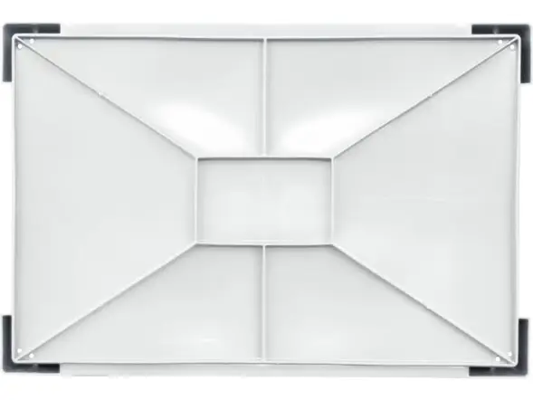 Ящик пластиковый морозостойкий перфорированный, 600x400x135 мм, 32,4 л, белый [120]