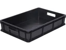 Ящик пластиковый сплошной, 600×400×120 мм, 22 л, белый [704.03.01 м]