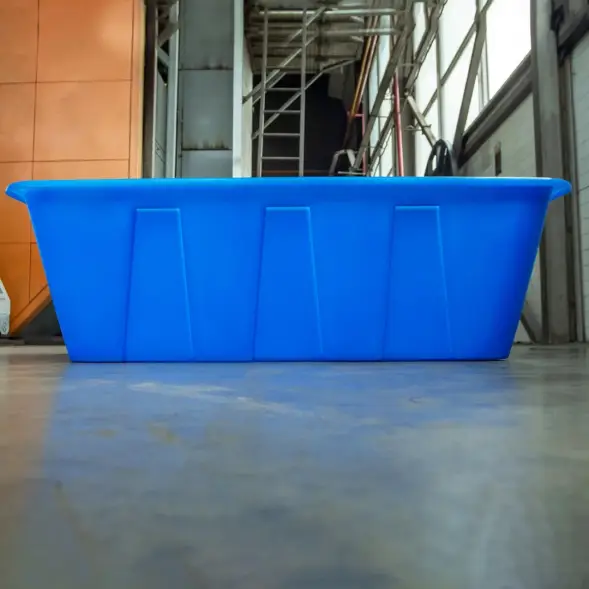 Ванна пластиковая пищевая KN, 600 л, 1.5 г/см³, HDPE, синий [1182.0600.601.002]