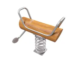 Качалка на пружине HARDWOOD «Родео»