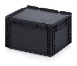 Евроконтейнер пластиковый ESD ED 43/22 HG, 40x30x23,5 см