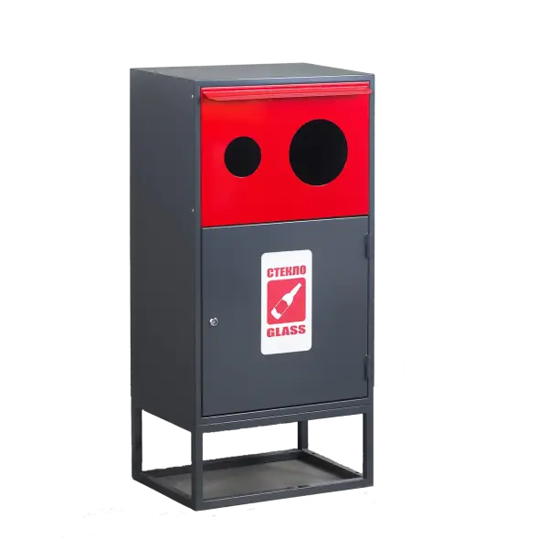 Контейнер для раздельного сбора отходов КРС-800-4 СТЕКЛО
