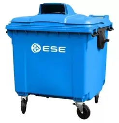 Евроконтейнер ESE 1100 л с козырьком «для бумаги»