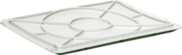 Крышка пластиковая для сырково-творожного ящика, 532x400 мм, белый [306-1 м]