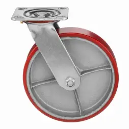 Колесо полиуретановое Стелла-техник 1043-200 поворотное, диаметр 200мм, грузоподъемность 460кг