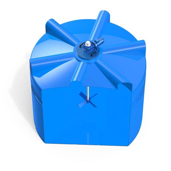 Емкость V 8000 литров с лопастной мешалкой