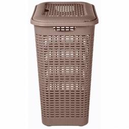 Корзина для белья 30л, коричневый