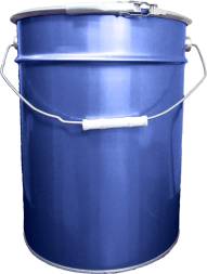 Ведро металлическое, 23 л, крышка-обруч, синий [2135]