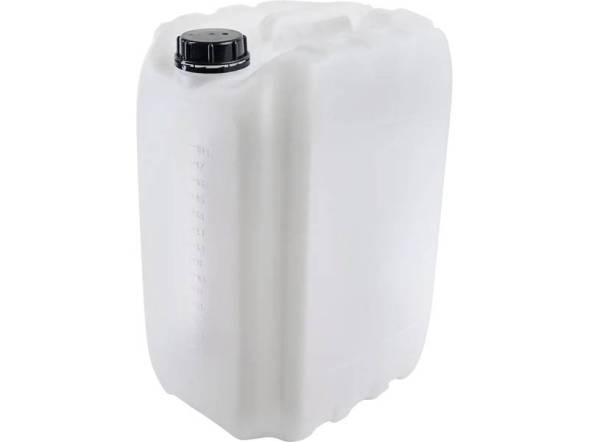 Канистра пластиковая со шкалой уровня, 20 л, белый [3835]