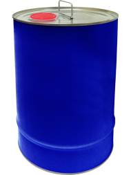 Бочка металлическая (евробарабан) с крышкой берикап, 20 л, синий [БМ 20]