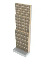 Стойка бежевая напольная Стелла-техник 405-05-05-05-B