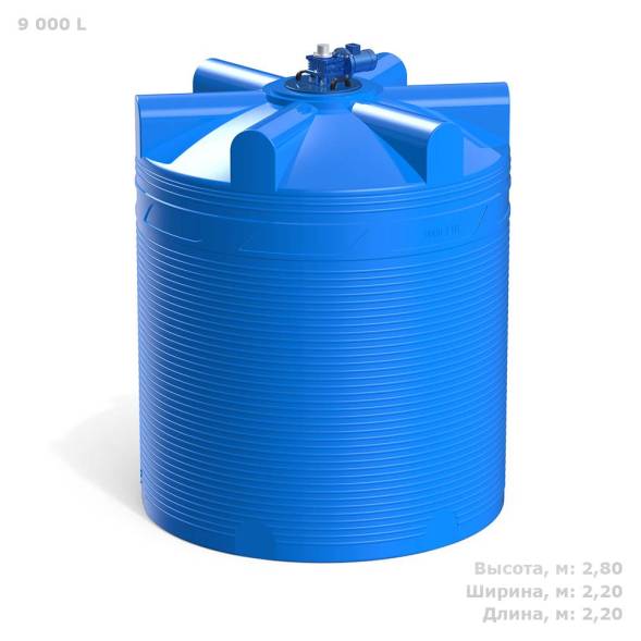Емкость V 9000 литров с лопастной мешалкой