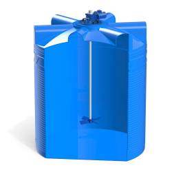 Емкость V 9000 литров с лопастной мешалкой