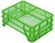 Ящик пластиковый фруктово-ягодный, 400х300х155 мм, зеленый [400300155-02]