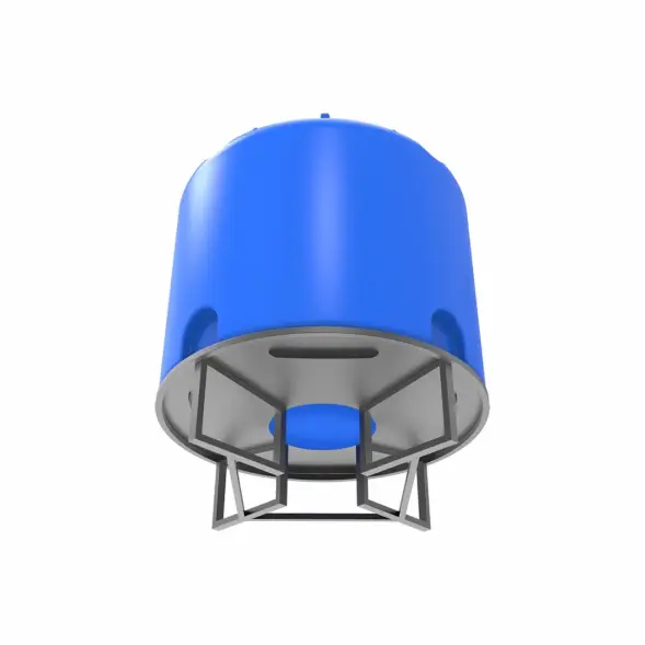 Емкость TR 5000 л под плотность до 1,2 г/см3 синяя на основании для полного слива F
