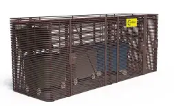 Контейнерная площадка для ТБО «МАФ - 6» с хозблоком 8,8 м (5 контейнеров)