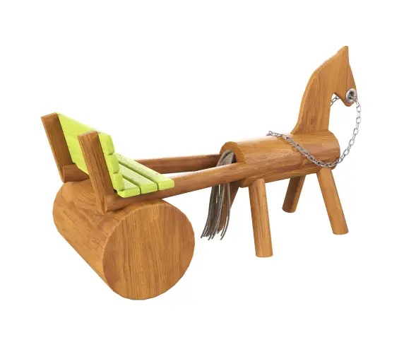 Игровой элемент ARTWOOD «Лошадка с повозкой»