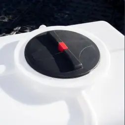 Емкость K 3000л под плотность до 1.2 г/см3 белая в обрешетке