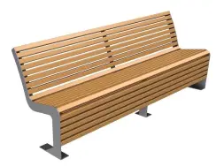 Скамейка стальная «Мадрид» 0,6 м (кресло)