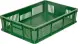 Ящик пластиковый перфорированный, 600×400×140 мм, 27 л, зелёный [705.01.02]
