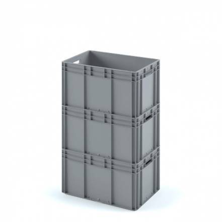 Евроконтейнер пластиковый с усиленным дном ЕС-6432, 600х400х320 мм