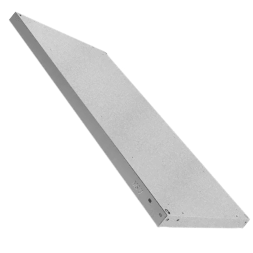 Полка металлическая для стеллажей Практик MS U 70х60, 700x600 мм, серебристый [S24799301458]