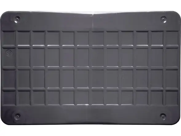 Ящик пластиковый сплошной, 600x400x340 мм, 60 л, черный [4-6434-1]