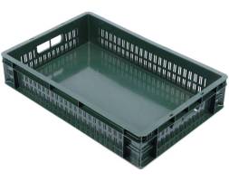 Пластиковый ящик 600х400х120 с перфорацией стенок