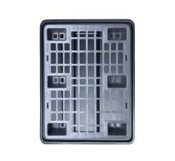 Сточный пластиковый поддон, 962х762х160 мм, серый