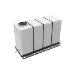 Емкость KR 4000л под плотность до 1.2 г/см3 белая в обрешетке (полный слив)