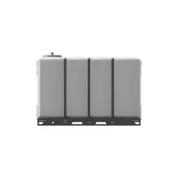 Емкость KR 4000л под плотность до 1.2 г/см3 белая в обрешетке (полный слив)