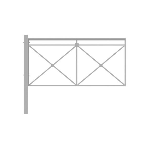 Ограждение пешеходное Крест тип 2