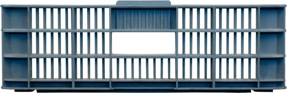 Ящик пластиковый перфорированный, 740x465x145 мм, 30 л, серый [401-А]