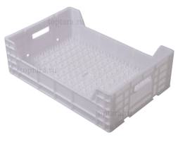 Ящик пластиковый для гидропонной выгонки цветов без клапана, 600х400х190 мм, белый [600400190-06]