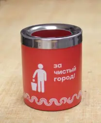 Емкость Прикассовая с наклейкой, 125х141 мм для метрополитена