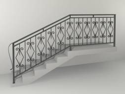 Кованые металлические перила МП5, 1 пог. м.