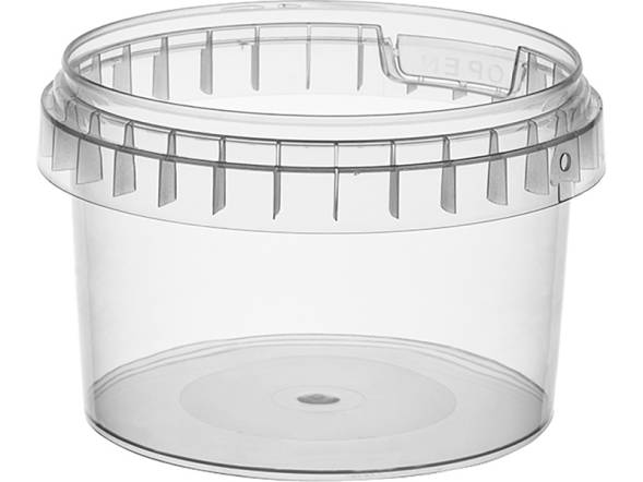Контейнер пластиковый круглый, 280мл, 95 мм, прозрачный