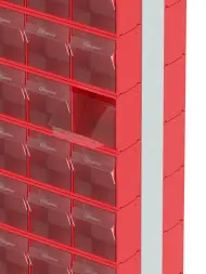 Стойка двусторонняя напольная Стелла-техник 406-00-14-00 (600х380х1650)