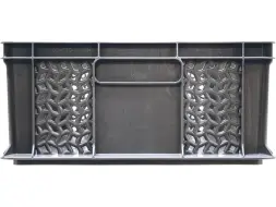 Ящик пластиковый перфорированный, 600x400x180 мм, 35 л, серый [706.02.02 м]