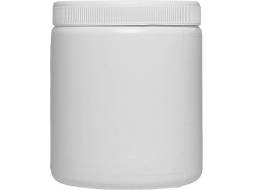 Банка пластиковая круглая с резьбовой крышкой, 900 мл, белый [БП 0,9к]