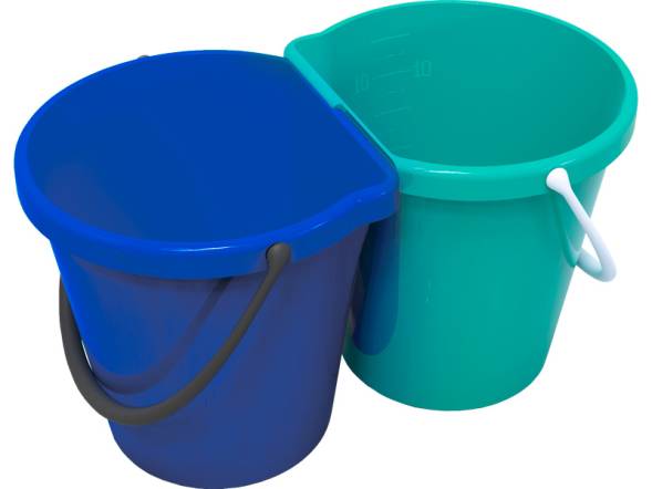 Система многофункциональная для уборки и отходов, 24л, мятный, синий