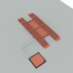 Эстакада разборная металлическая "Комфорт", 6м, грузоподъемность 50т, красная