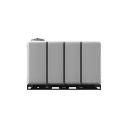 Емкость KR 4000л под плотность до 1.5 г/см3 белая в обрешетке New