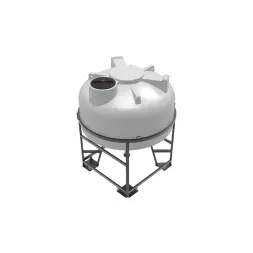 Емкость ЦКТ 3000 л с патрубком 160мм с фланцем белая в обрешетке