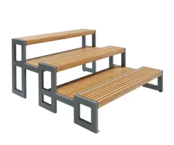 Скамейка «Трибуна 3-х ярусная» 1 м.п. (радиусная)