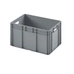 Евроконтейнер ЕС-6432.3 с усиленным дном и открытыми ручками, 600х400х320 мм