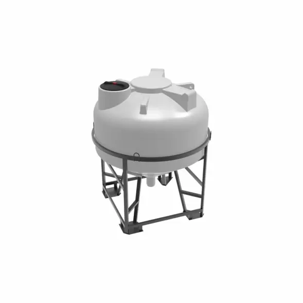 Емкость ЦКТ 3000 л с патрубком 90мм под плотность до 1,2 г/см³ белая в обрешетке